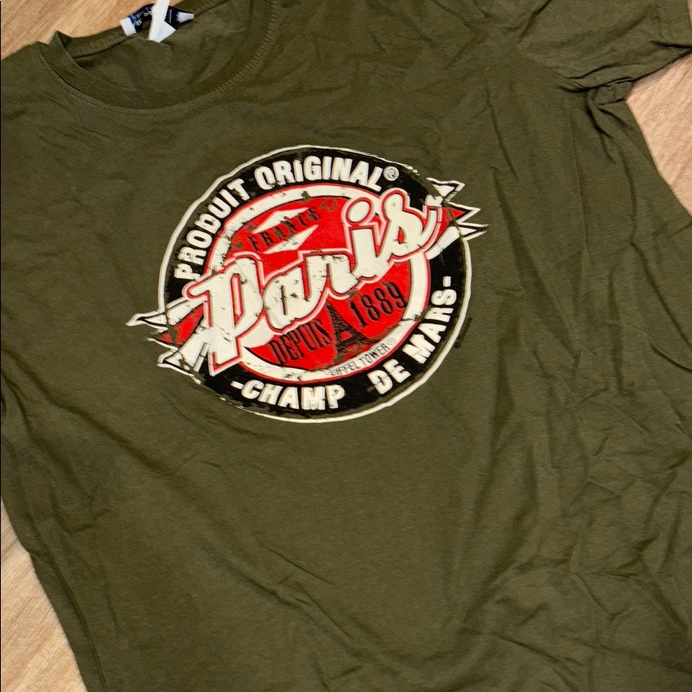 Olive Green Graphic Tee